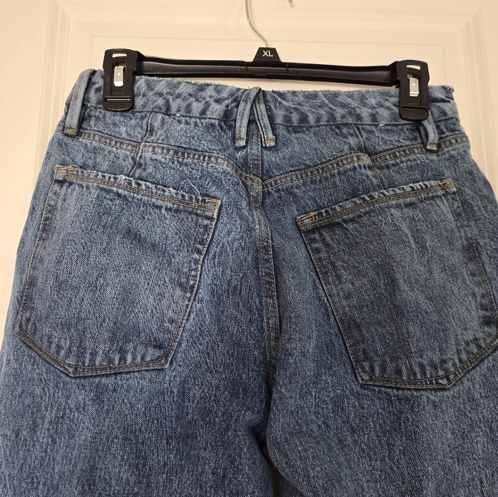 Good American Good 90s Duster Jeans Blue950 Size 6 / 28. NWOT - Picture 5 of 7